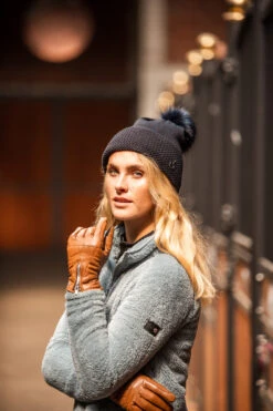 Horze Theresa Damen Reithandschuhe Aus Kunstleder -Reitmode Meiste 31726 BR 5