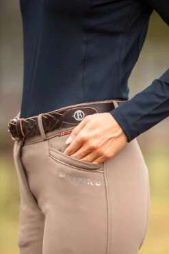 B Vertigo Geflochtener Ledergürtel 16 B Vertigo Geflochtener Ledergürtel -Reitmode Meiste 31905 dbr 03