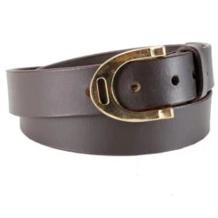 Mink Horse Klassischer Ledergürtel Mit Großer Steigbügelschnalle 5 Mink Horse Klassischer Ledergürtel Mit Großer Steigbügelschnalle -Reitmode Meiste 331226 DBR 1