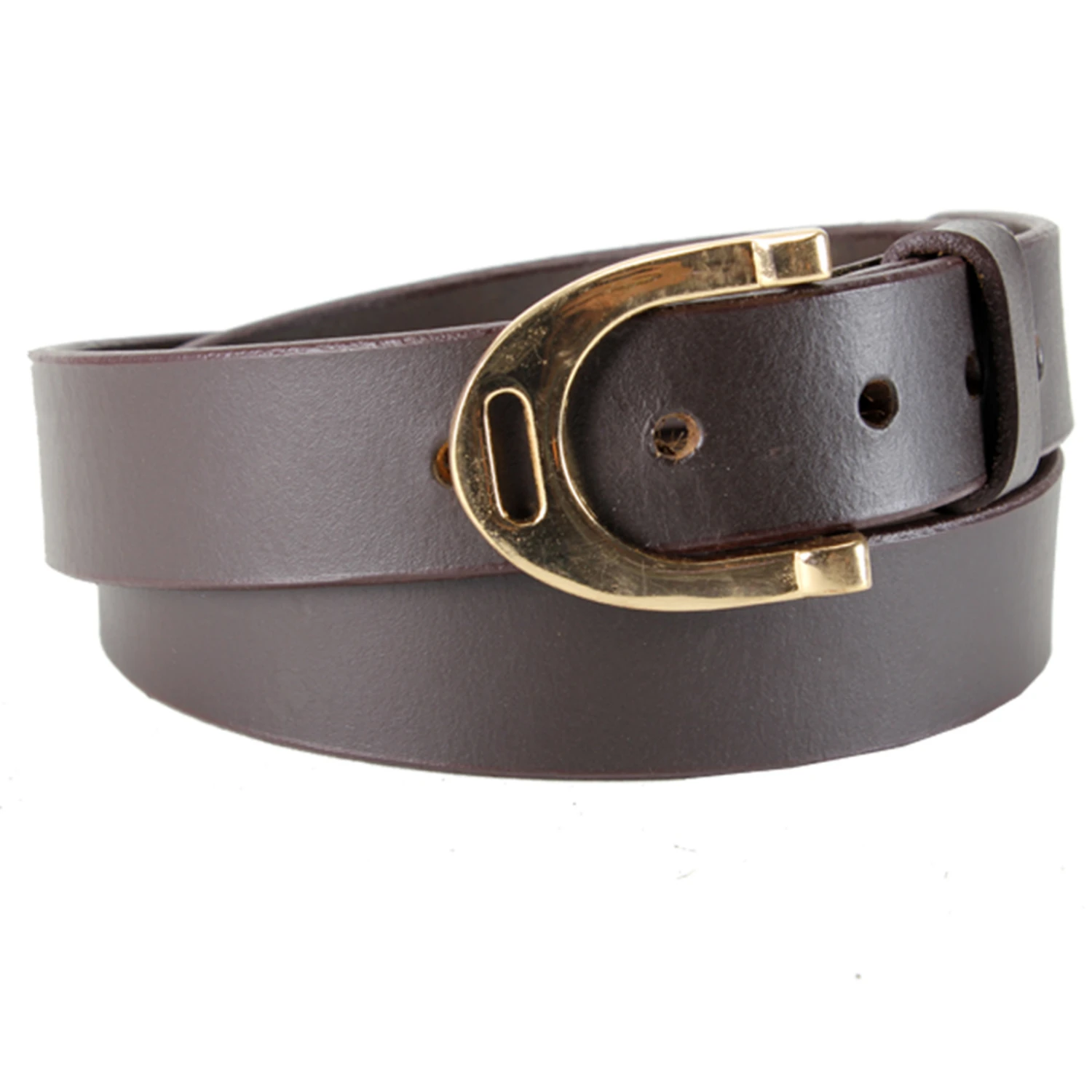 Mink Horse Klassischer Ledergürtel Mit Großer Steigbügelschnalle 4 Mink Horse Klassischer Ledergürtel Mit Großer Steigbügelschnalle – Bild 2