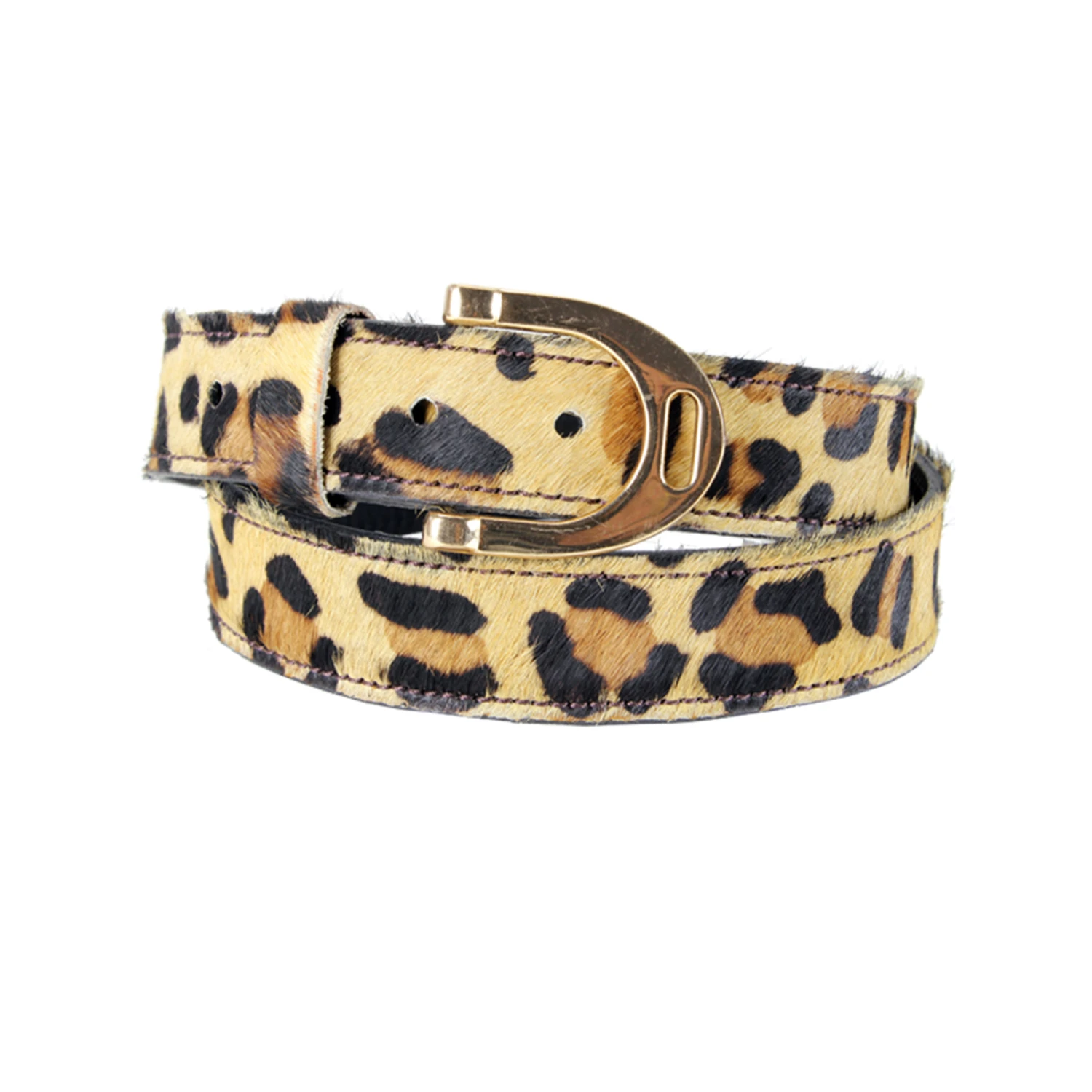 Mink Horse Print Gürtel Mit Steigbügelschnalle 3 Mink Horse Print Gürtel Mit Steigbügelschnalle