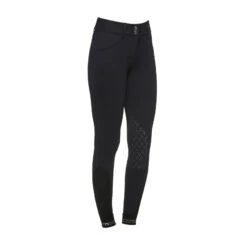 Cavalleria Toscana American Damen Reithose Mit Kniebesatz Mit Perforiertem Logo Tape Und Grip 16 Cavalleria Toscana American Damen Reithose Mit Kniebesatz Mit Perforiertem Logo Tape Und Grip -Reitmode Meiste 331276 BL 3