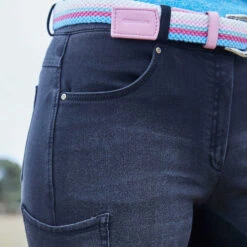 Dublin Shona Damenreithose Mit Kniebesatz In Jeansoptik 10 Dublin Shona Damenreithose Mit Kniebesatz In Jeansoptik -Reitmode Meiste 333099 AG 3