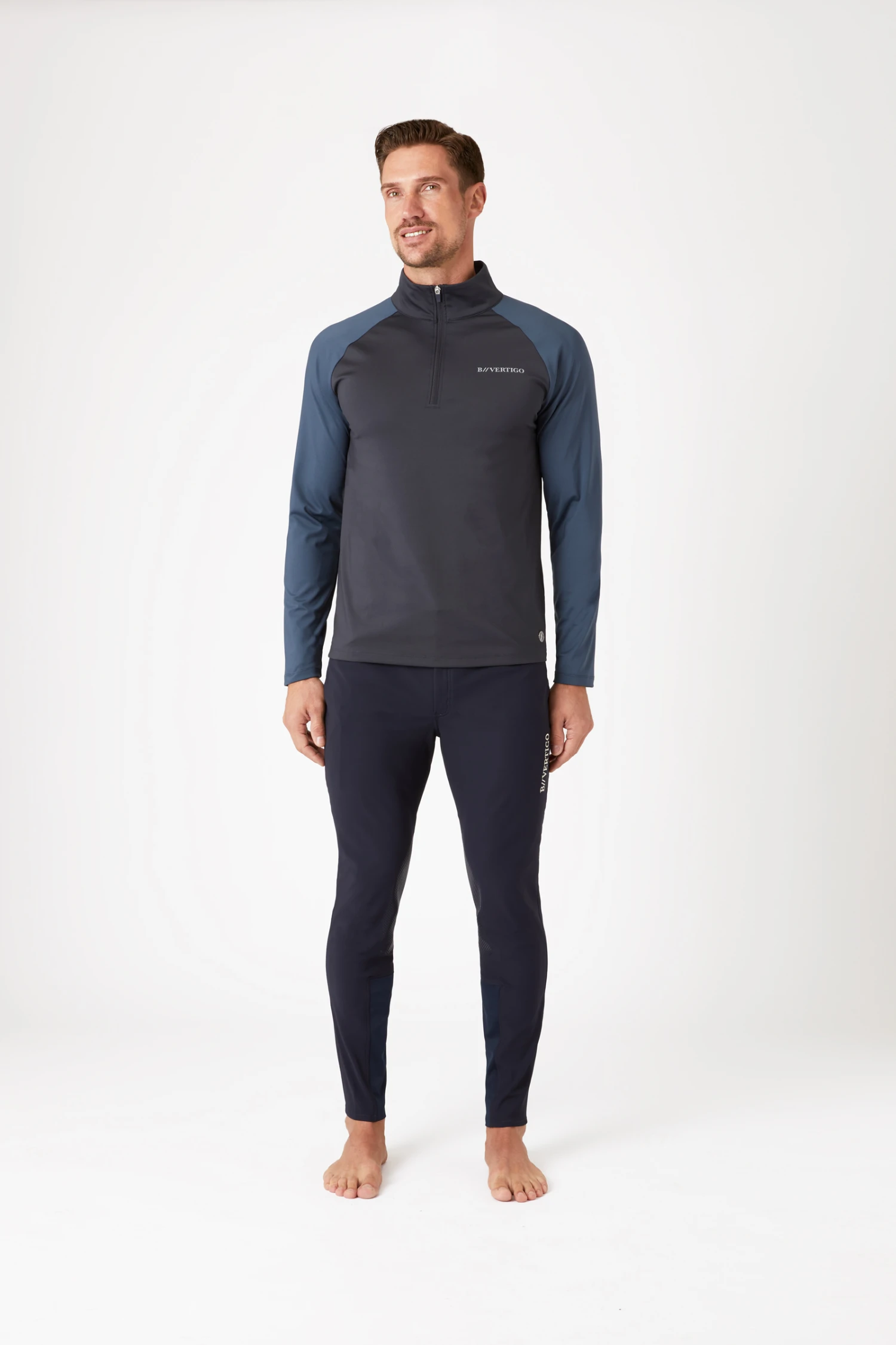 B Vertigo Edmund Herren Trainingsshirt Mit Reißverschluss 5 B Vertigo Edmund Herren Trainingsshirt Mit Reißverschluss – Bild 3