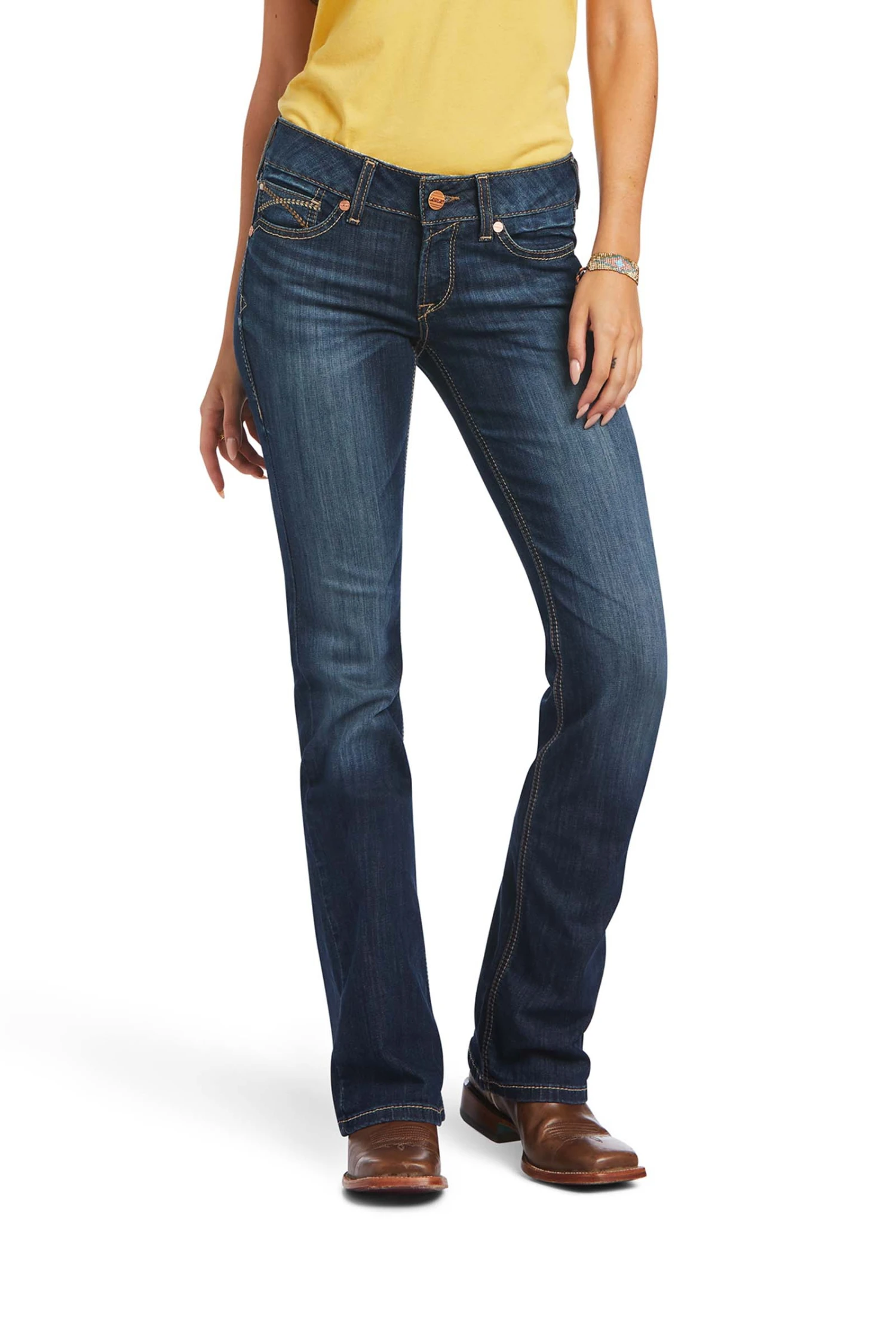 Ariat Vicky Mid Rise Arrow Fit Boot Cut Damenjeans 5 Ariat Vicky Mid Rise Arrow Fit Boot Cut Damenjeans – Bild 3