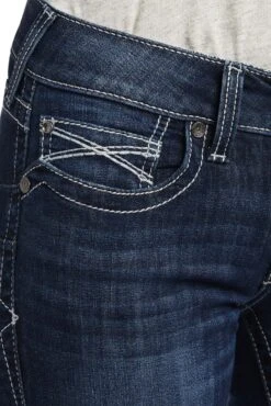 Ariat Clarissa Mid Ride Straight Leg Damenjeans 12 Ariat Clarissa Mid Ride Straight Leg Damenjeans -Reitmode Meiste 341138 DNB 5