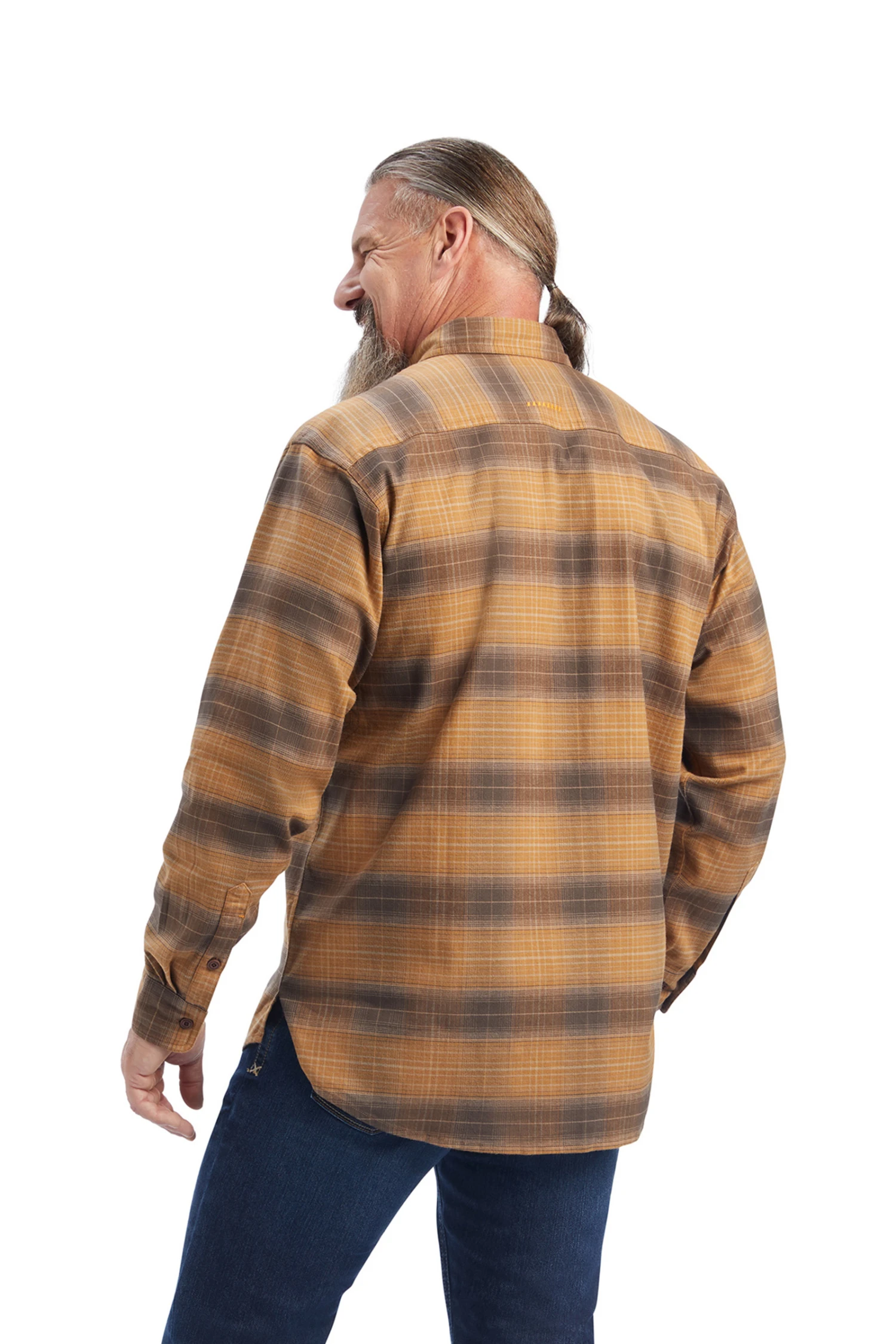 Ariat Rebar Flannel DuraStretch Herren Arbeitshemd 9 Ariat Rebar Flannel DuraStretch Herren Arbeitshemd – Bild 7