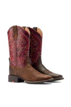 Ariat Round Up Back Zip Damen Western Boots 12 Ariat Round Up Back Zip Damen Western Boots -Reitmode Meiste 345199 DBR PI 03