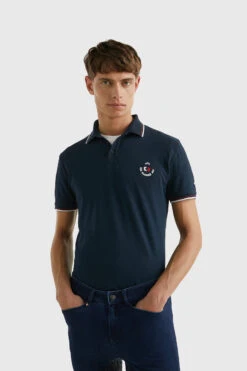 Tommy Hilfiger Equestrian Herren College Poloshirt -Reitmode Meiste 345398 DB 03