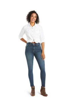 Ariat Premium High Rise Skinny Jeans Für Damen 10 Ariat Premium High Rise Skinny Jeans Für Damen -Reitmode Meiste 345751 OVB 03
