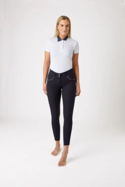 Horze Aubrey Damenreithose Mit Kniebesatz Und Hohem Bund 27 Horze Aubrey Damenreithose Mit Kniebesatz Und Hohem Bund -Reitmode Meiste 36083 VDB 3