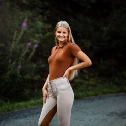 Horze Tara Damen Reithose Mit Vollbesatz Mit Hohem Bund -Reitmode Meiste 36093 TFBE RBBR 4