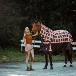 Horze Tara Damen Reithose Mit Vollbesatz Mit Hohem Bund -Reitmode Meiste 36093 TFBE RBBR 5