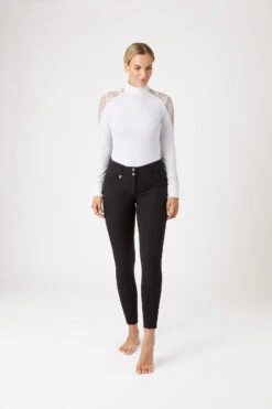 Horze Grand Prix Damen Reithose Mit Kniebesatz 24 Horze Grand Prix Damen Reithose Mit Kniebesatz -Reitmode Meiste 36272 BL 3