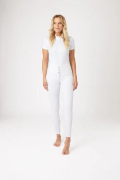 Horze Desiree Damen Reithose Mit Silikonvollbesatz Und Hohem Bund -Reitmode Meiste 36605 WH 3