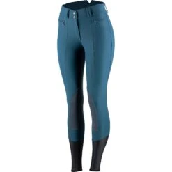 Horze Angelina Leichte Damen Stretch-Reithose Mit Lederkniebesatz -Reitmode Meiste 36618 RPB 2