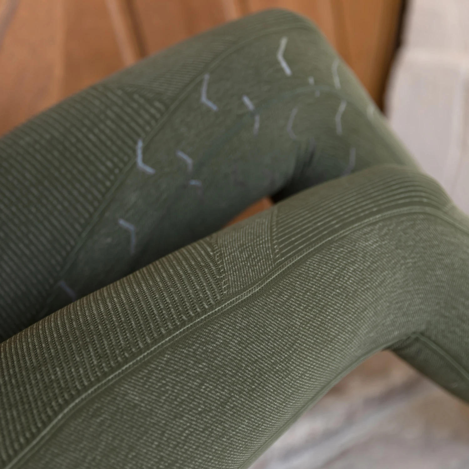 Horze Vanessa Reitleggings Mit Vollbesatz, Nahtlos In Jeansoptik 6 Horze Vanessa Reitleggings Mit Vollbesatz, Nahtlos In Jeansoptik – Bild 4