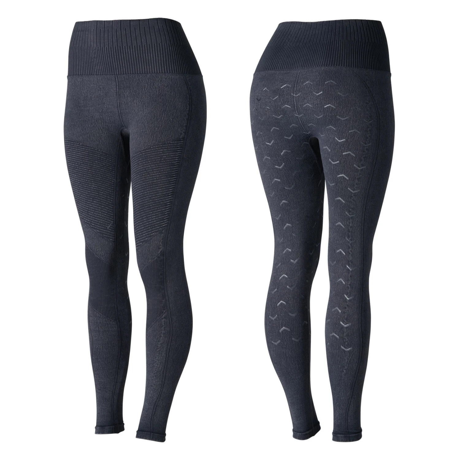 Horze Vanessa Reitleggings Mit Vollbesatz, Nahtlos In Jeansoptik 16 Horze Vanessa Reitleggings Mit Vollbesatz, Nahtlos In Jeansoptik – Bild 14