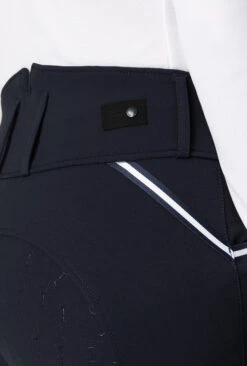 Horze Della Vollbesatzreithose Für Damen Mit Hohem Bund Und Kontrastpaspeln -Reitmode Meiste 36681 VDB 6