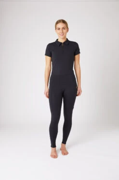 Horze Sagira Damen Reitleggings Mit Silikonvollbesatz Und Goldenem Detail -Reitmode Meiste 36701 VDB 3