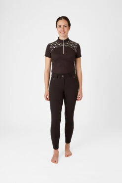 Horze Kaitlin Damen Kniebesatzreithose Mit Blumendetail 24 Horze Kaitlin Damen Kniebesatzreithose Mit Blumendetail -Reitmode Meiste 36706 AFBR 3