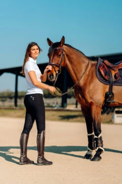 Horze Kaitlin Damen Kniebesatzreithose Mit Blumendetail 28 Horze Kaitlin Damen Kniebesatzreithose Mit Blumendetail -Reitmode Meiste 36706 AFBR 7