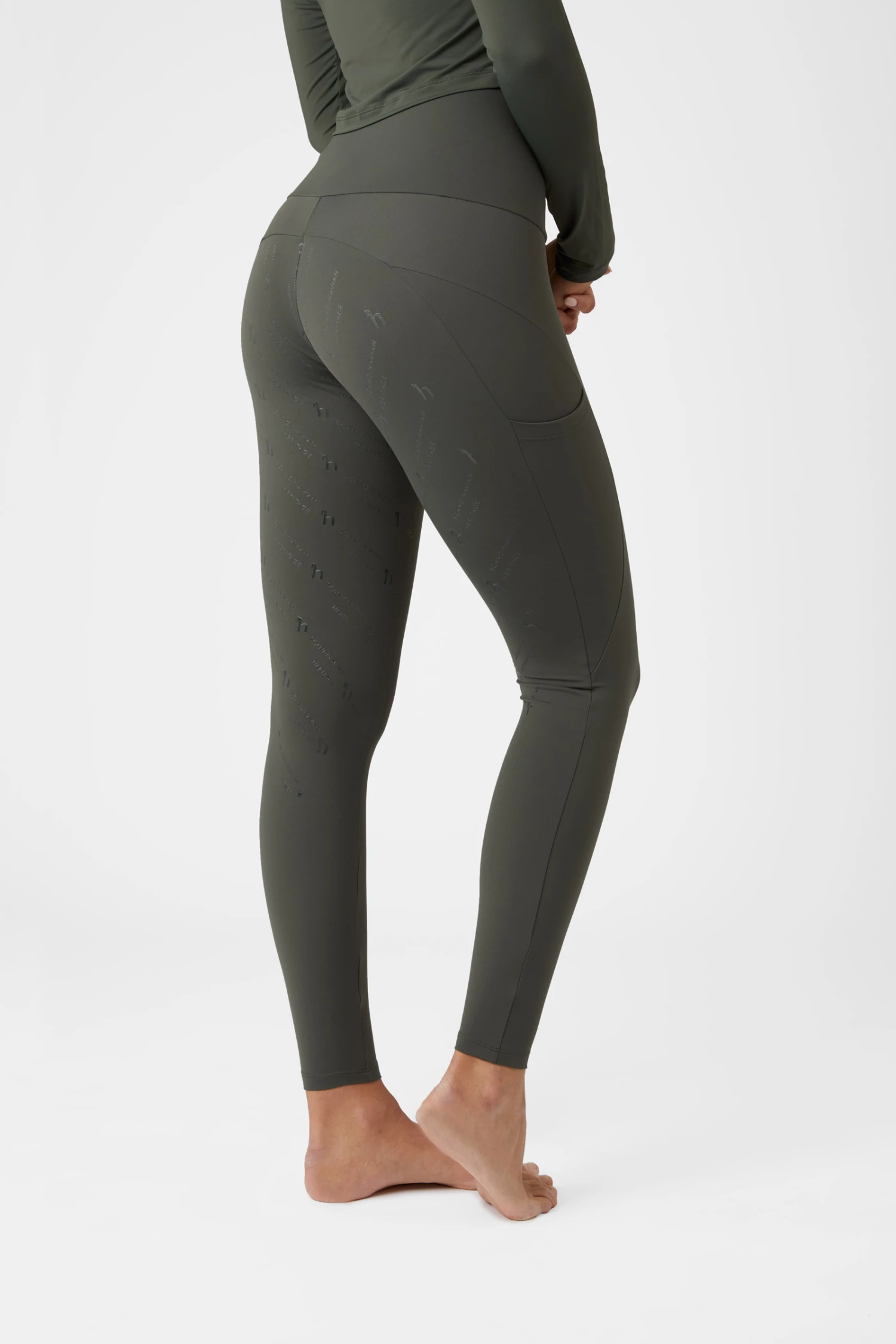 Horze Gabriela Damen Vollbesatzreitleggings Mit Kompression Und UV-Schutz 18 Horze Gabriela Damen Vollbesatzreitleggings Mit Kompression Und UV-Schutz – Bild 16