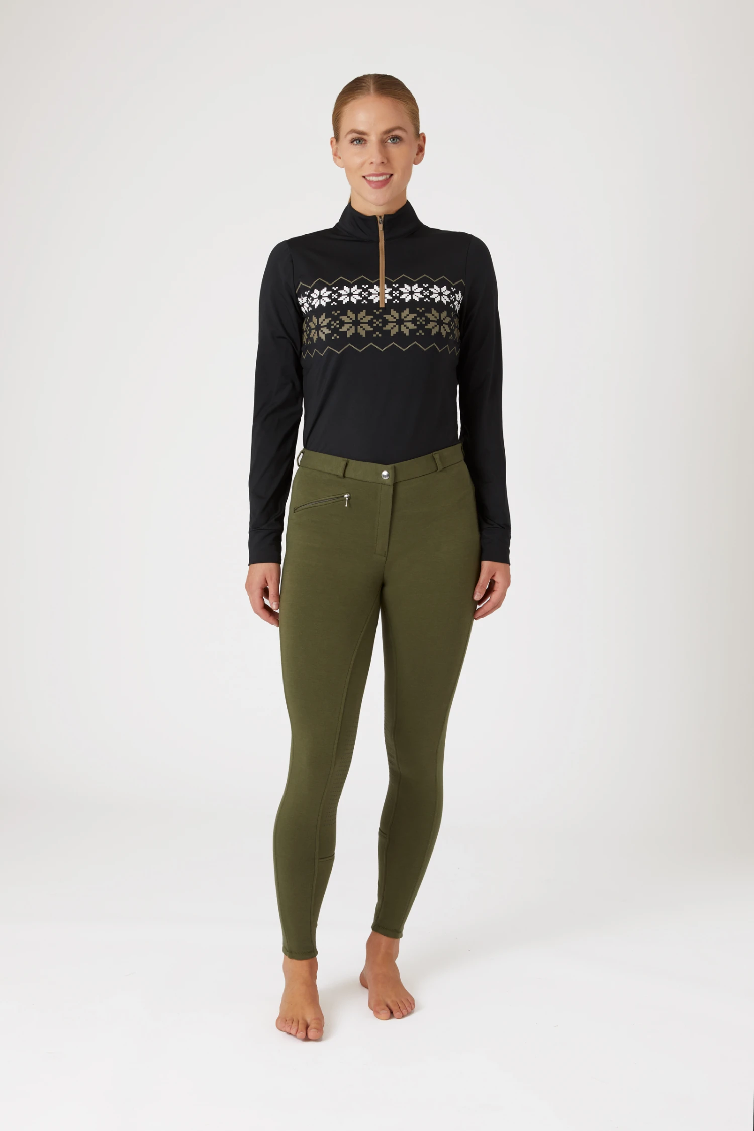 Horze Active Damen Reithose Mit Silikonkniebesatz 5 Horze Active Damen Reithose Mit Silikonkniebesatz – Bild 3