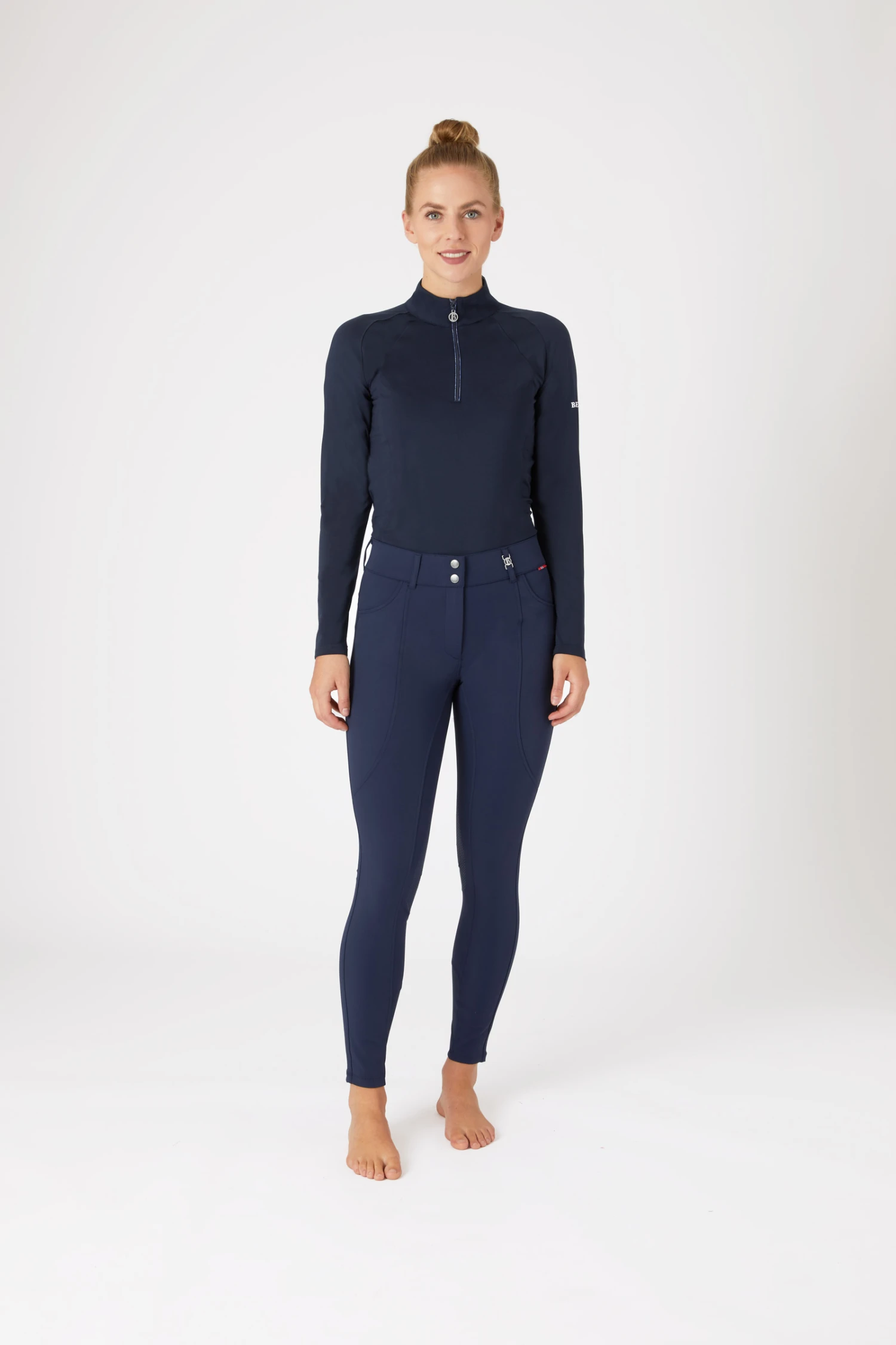 B Vertigo Davina Mittelhohe Kniebesatzreithose Mit Handytaschen Für Damen 5 B Vertigo Davina Mittelhohe Kniebesatzreithose Mit Handytaschen Für Damen – Bild 3