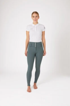 Horze Louisa Damen Thermo Vollbesatzreithose Mit Hohem Bund -Reitmode Meiste 36735 udgr 03