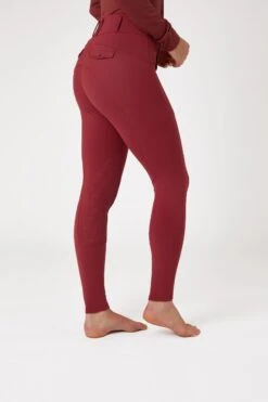 Horze Ingrid Damen Winter Reithose Mit Hohem Bund Und Kniebesatz -Reitmode Meiste 36743 MWRE 2