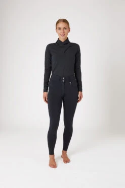 Horze Ingrid Damen Winter Reithose Mit Hohem Bund Und Kniebesatz -Reitmode Meiste 36743 vdb 03