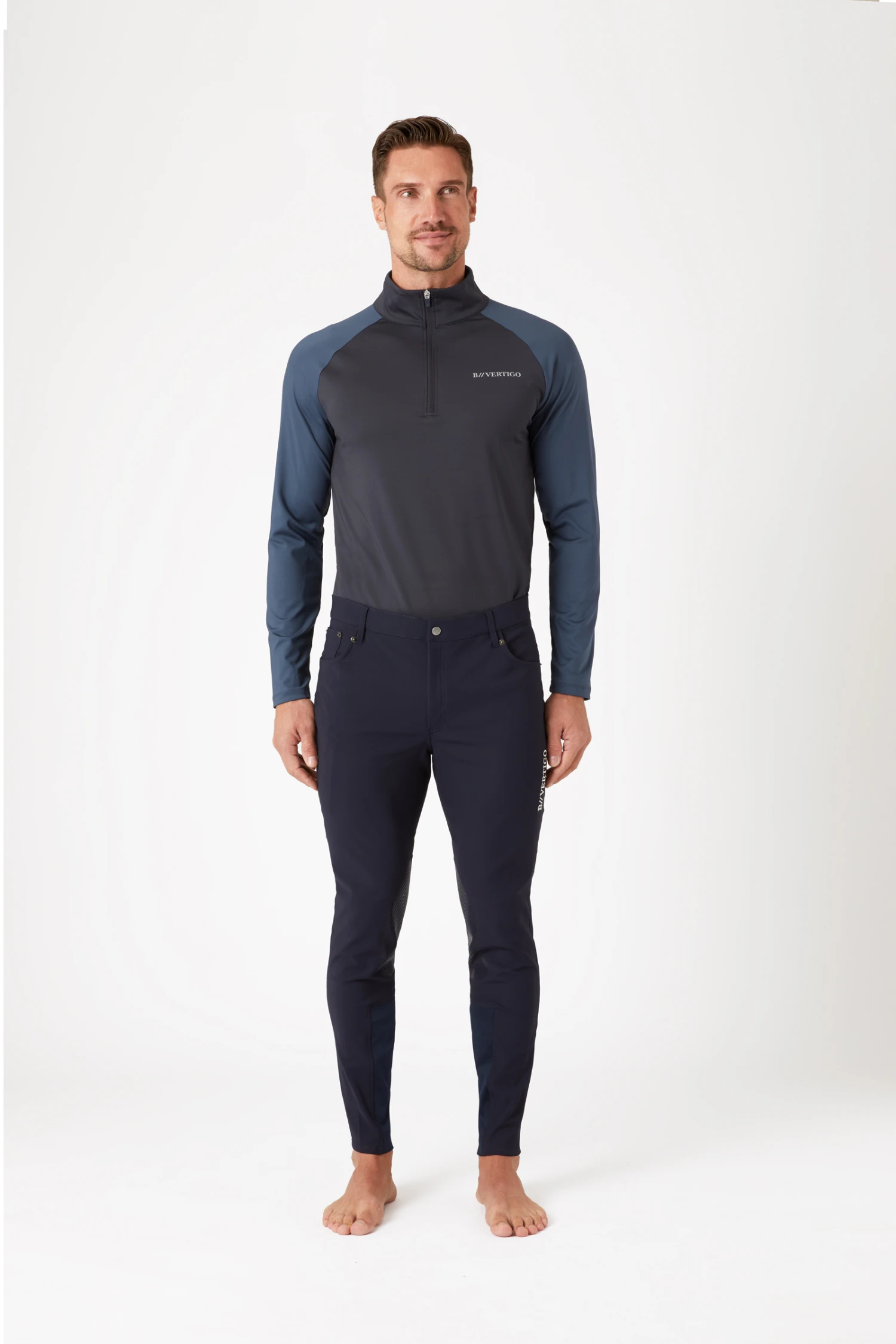 B Vertigo Ethan Funktionale Herren Reithose Mit Kniebesatz 4 B Vertigo Ethan Funktionale Herren Reithose Mit Kniebesatz – Bild 3