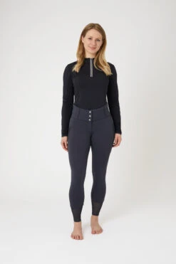 Horze Ebba Damen Reithose Mit Vollgrip Und Mesh -Reitmode Meiste 36765 590 03
