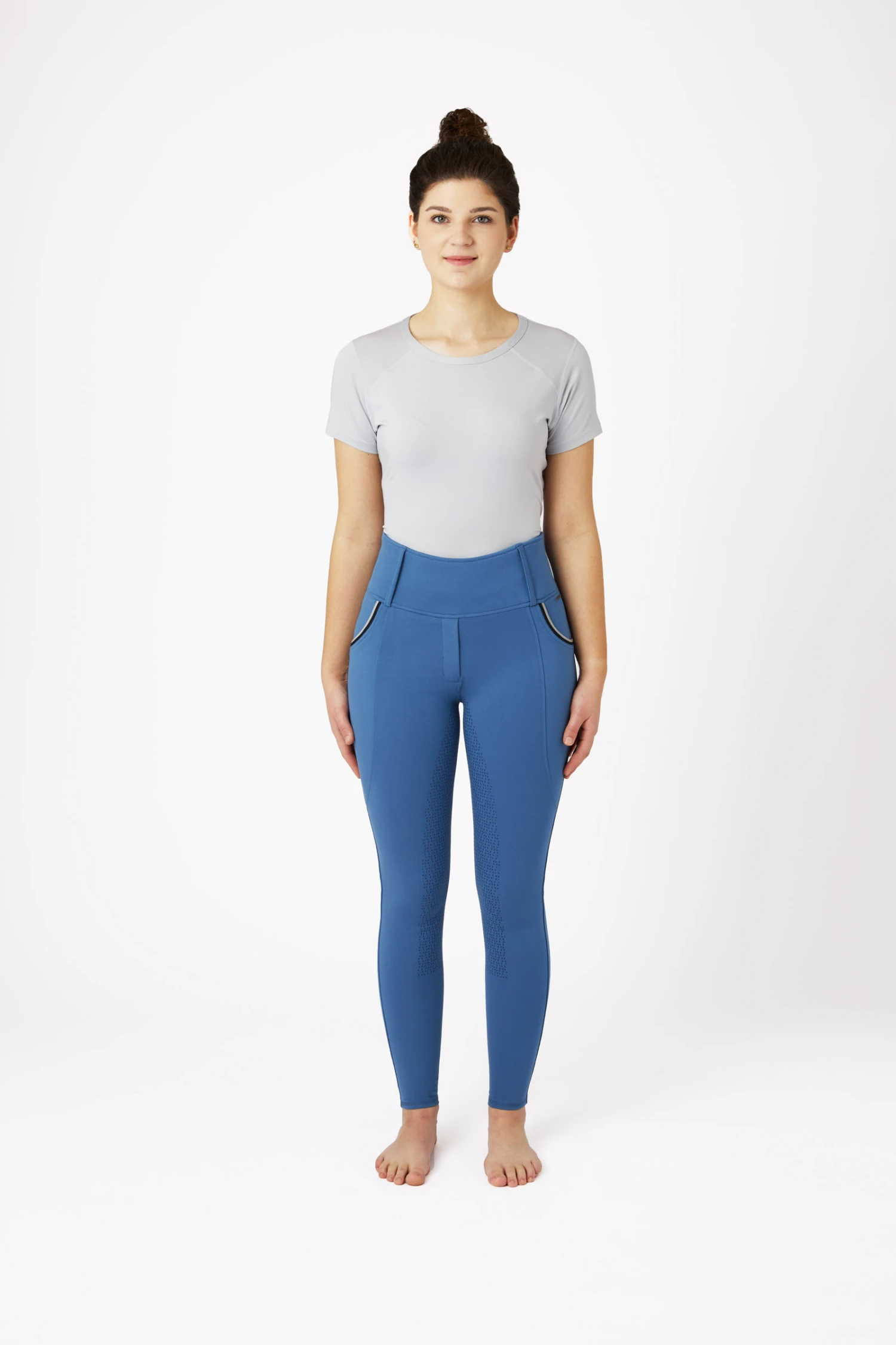 Horze Lucinda Damen Reitleggings Mit Vollgrip Und Großen Taschen 5 Horze Lucinda Damen Reitleggings Mit Vollgrip Und Großen Taschen – Bild 3