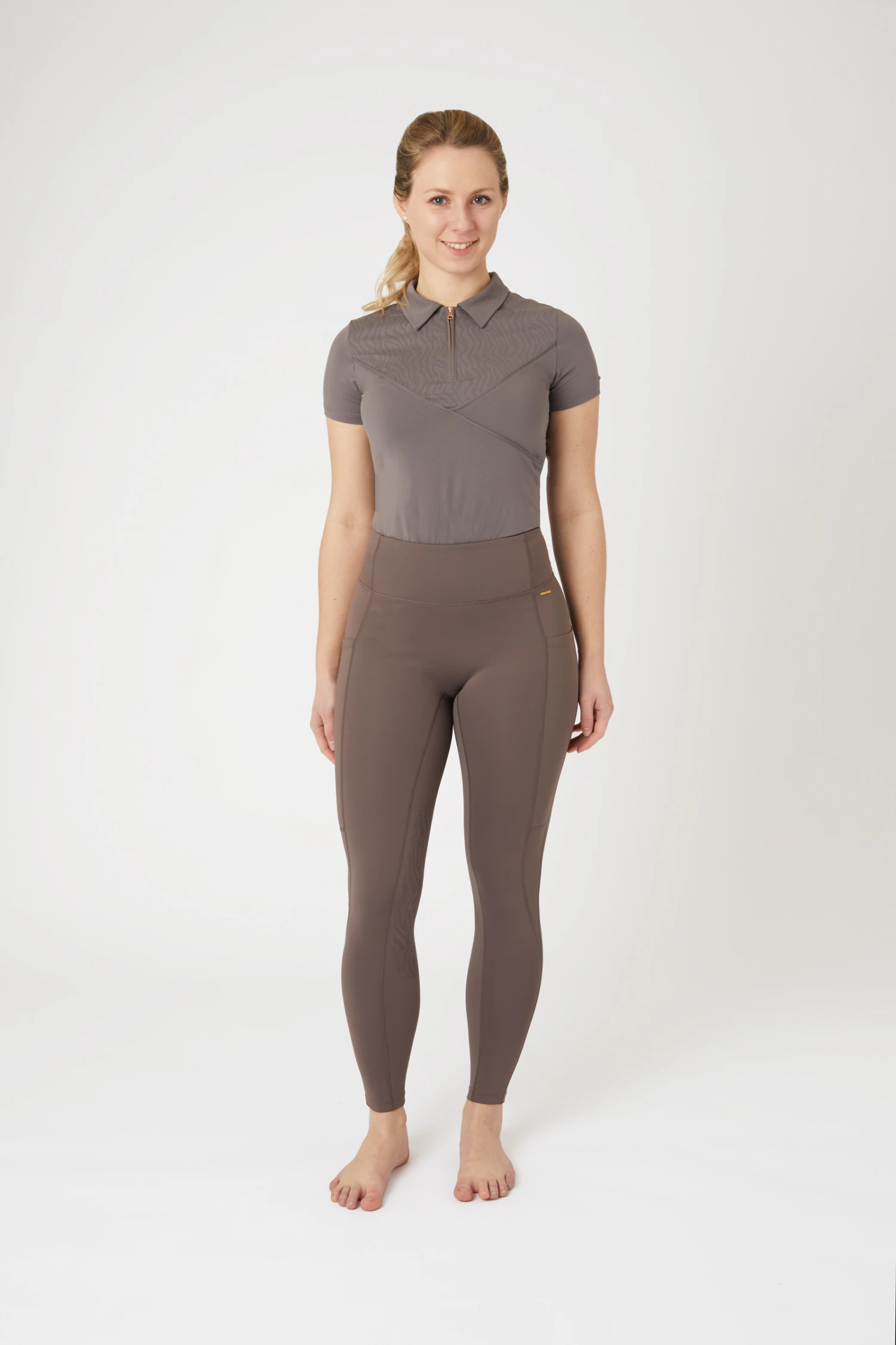 Horze Alyssa Damen Reitleggings Mit Kniegrip 6 Horze Alyssa Damen Reitleggings Mit Kniegrip – Bild 4