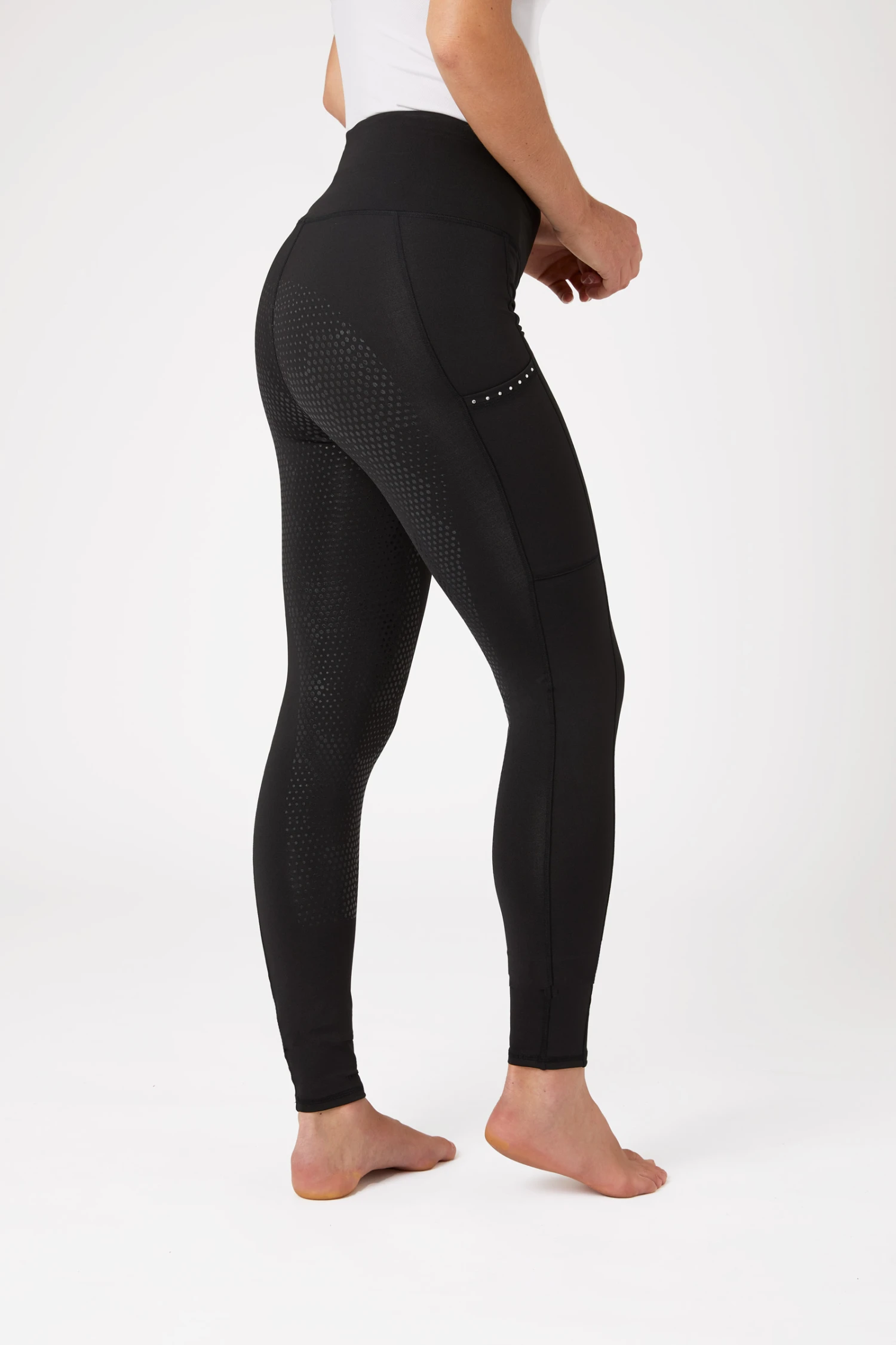 Horze Reitleggings Mit Silikonvollbesatz Und Kristalltaschen 10 Horze Reitleggings Mit Silikonvollbesatz Und Kristalltaschen – Bild 8
