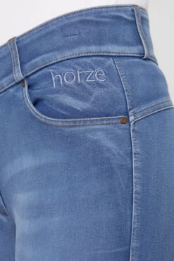 Horze Damen Jeansreithose Mit Leder- Und Silikonvollbesatz 26 Horze Damen Jeansreithose Mit Leder- Und Silikonvollbesatz -Reitmode Meiste 36958 LDB 5