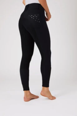 Horze Damenreithose Mit Ledervollbesatz Und Kristalltaschen 15 Horze Damenreithose Mit Ledervollbesatz Und Kristalltaschen -Reitmode Meiste 36959 BL 2