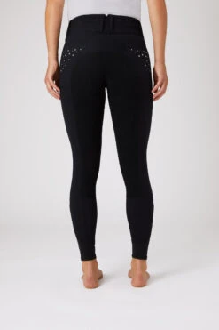 Horze Damenreithose Mit Ledervollbesatz Und Kristalltaschen 17 Horze Damenreithose Mit Ledervollbesatz Und Kristalltaschen -Reitmode Meiste 36959 BL 4