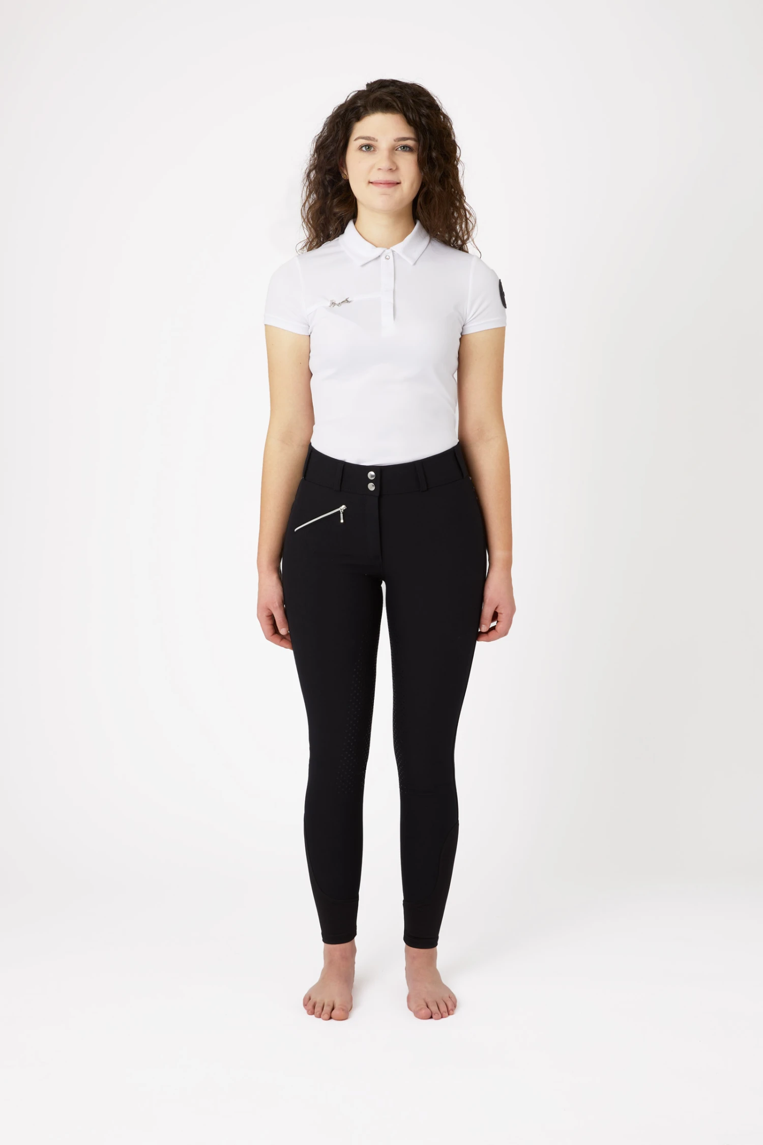 Horze Damen Vollbesatzreithose Mit Hohem Bund Und Kristallen 5 Horze Damen Vollbesatzreithose Mit Hohem Bund Und Kristallen – Bild 3