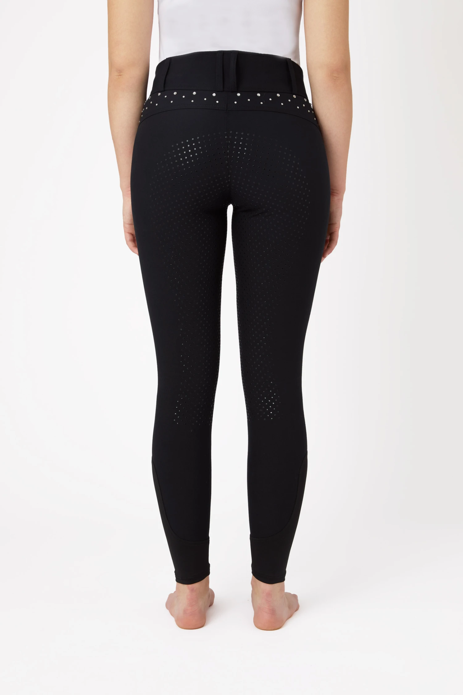 Horze Damen Vollbesatzreithose Mit Hohem Bund Und Kristallen 6 Horze Damen Vollbesatzreithose Mit Hohem Bund Und Kristallen – Bild 4