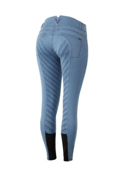 Horze Damen Jeansreithose Mit Vollgrip