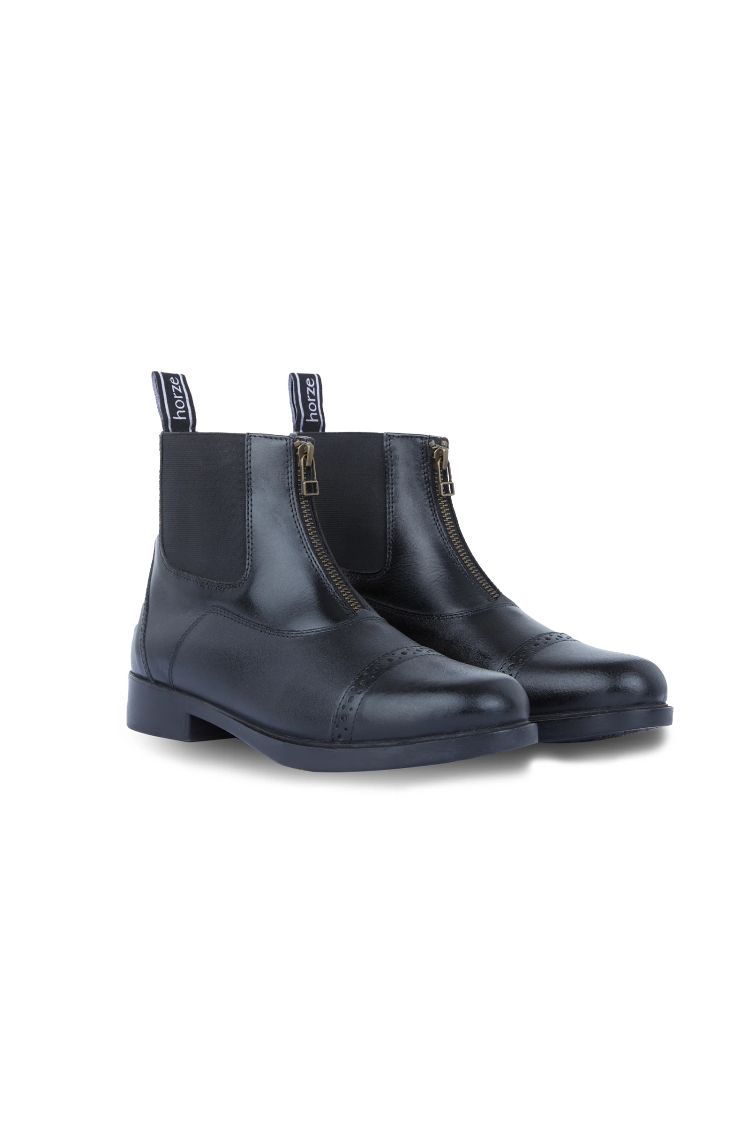 Horze Damen Leder Reitstiefeletten Mit Reißverschluss 3 Horze Damen Leder Reitstiefeletten Mit Reißverschluss