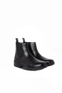 Leder Schlupf Stiefeletten