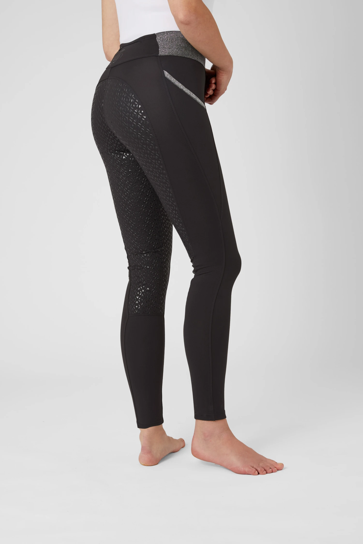 Damen Reitleggings Mit Vollbesatz Und Glitzerbund 4 Damen Reitleggings Mit Vollbesatz Und Glitzerbund – Bild 2