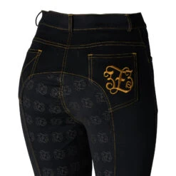 Reithose Mit Vollbesatz In Jeansoptik Für Damen 28 Reithose Mit Vollbesatz In Jeansoptik Für Damen -Reitmode Meiste CP3680 BL 5