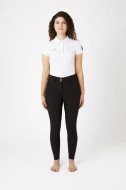 Horze Thermo Softshellreithose Für Damen Mit Hohem Bund Und Kristallen -Reitmode Meiste cp3592 bl 03