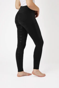 Horze Reitleggings Für Damen Mit Silikonvollbesatz Und Handytasche -Reitmode Meiste cp3593 bl 02