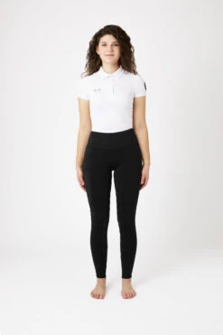 Horze Reitleggings Für Damen Mit Silikonvollbesatz Und Handytasche -Reitmode Meiste cp3593 bl 03